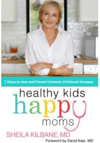 A picture of Dr.Kilbane's "Healthy Kids, Happy Moms" book resources and information.